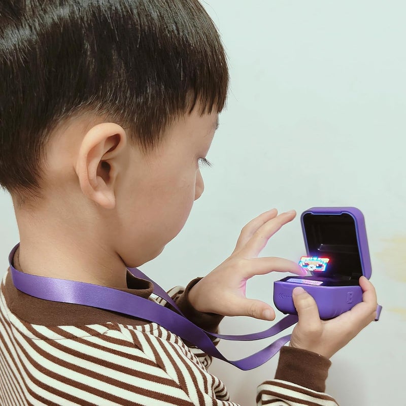 JCHPINE Silicone Cover Case for Bitzee Interactive Digital Pet and Case, Protective Skin Sleeve for Bitzee Virtual Electronic Pets Accessories (for Original 15 Animals) (Purple) - Image 4